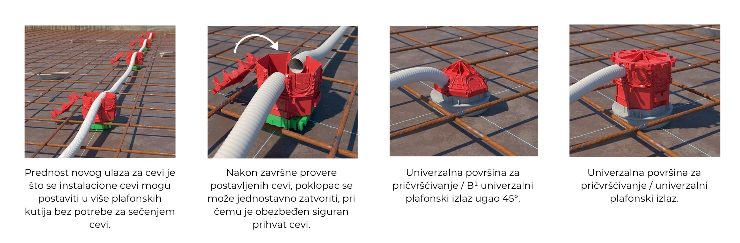 ugradnja elektroinstalacija u beton plafonska kutija