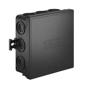 Razvodna kutija KAISER IP55 crna – nadgradna, sa samozaptivajućim ulazima